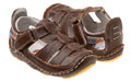 Rileyroos-Chessie in chocolate, infant sandal