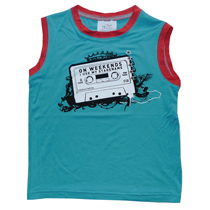 Addaboy - Muscle Tee in Turquoise