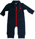 Knuckleheads-Infant Shooter Romper - Navy